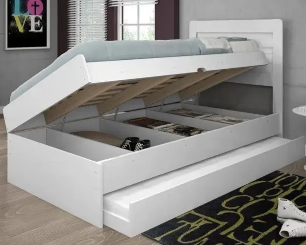 Cama baú cm auxiliar