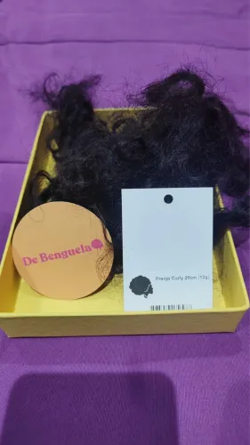 Lace de cabelo humano cacheado - 20cm