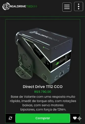 Setup de automobilismo virtual - Simulador de Corrida
