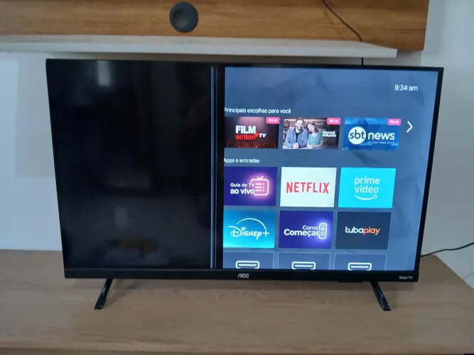 TV ROKU AOC 32' NOVA COM DEFEITO
