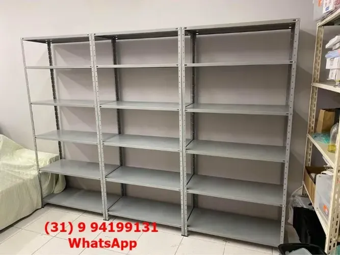 Estantes de aço com 40 cm de profundidade Novas Frete Gratis