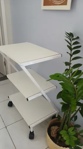Carrinho Auxiliar em Z Branco - Excelente Estado