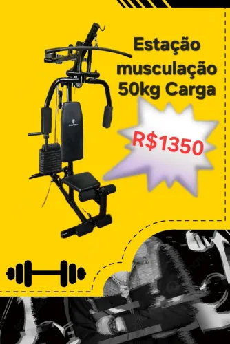 Estação musculação parcelo cartão