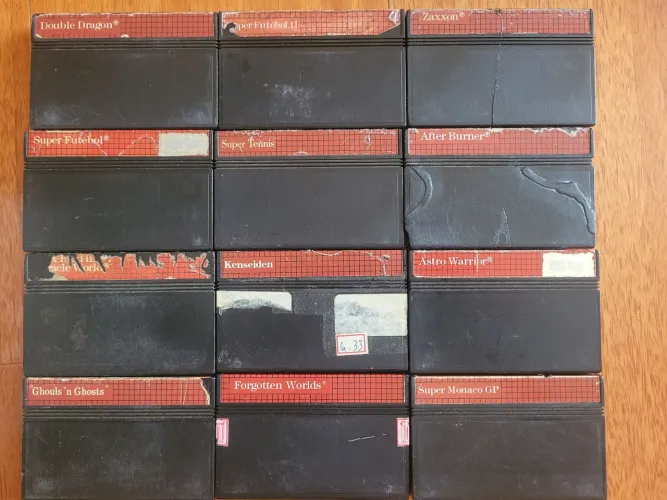 Lote de 12 cartuchos master system