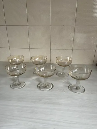 Conjunto de 6 taças de cristal