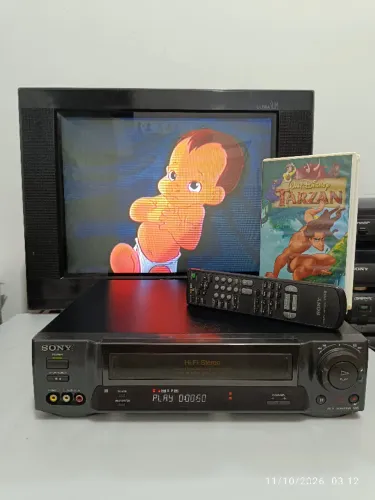 Vídeo Cassete Sony SLV-60hfbr (Completo, Stereo, Excelente)