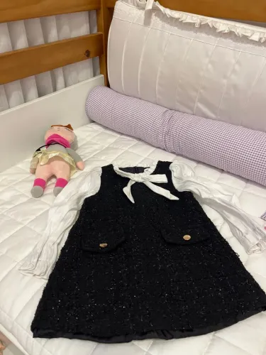 Vestido Tweed Luxo Bebê