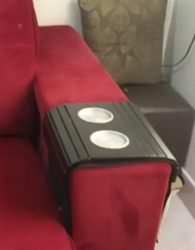 Apoio de copos para sofá