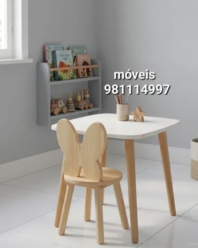 Mesas, cadeiras infantil aparti R$99