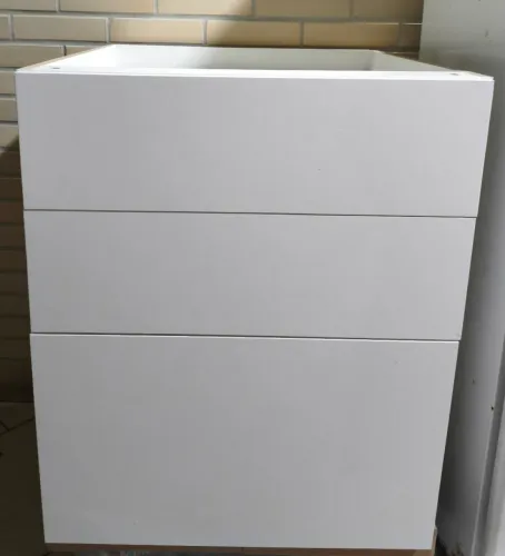 Gaveteiro NOVO 60 x 72 x 67,5 MDF BRANCO Duratex - ABERTURA TOTAL - Corrediças Reforçadas