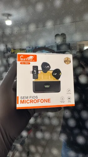 Microfone De Lapela Sem Fio Profissional Com Estojo De Recarga Digital