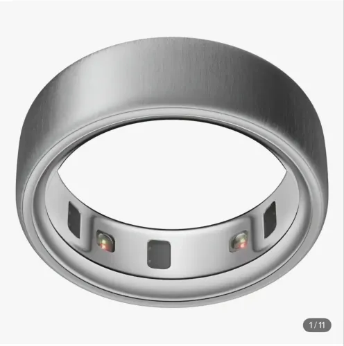 Oura Ring 4 prata fosco tamanho 12