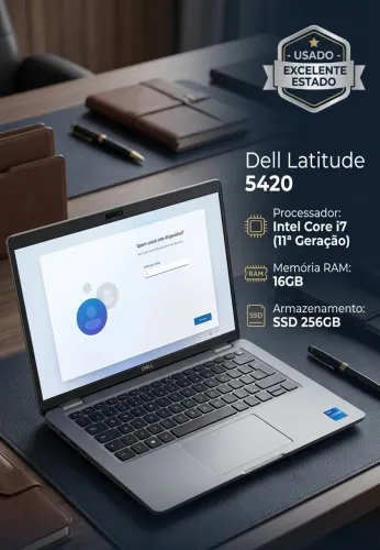 Notebook Dell Latitude 5420, i7 e 16gb de RAM