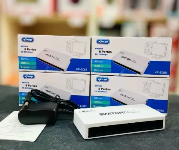 Switch 8 portas 10/100mbps Knup
