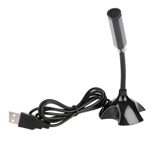 Microfone com fio USB para Pc e notebook