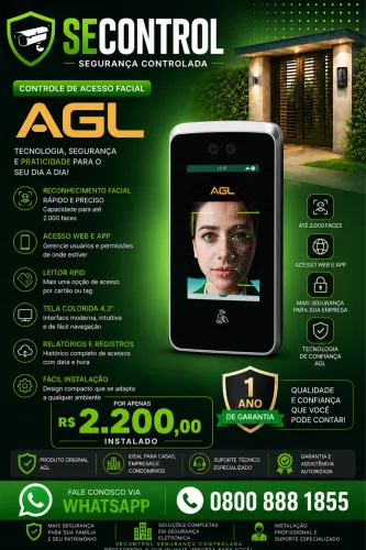 Controle de acesso facial / instalado