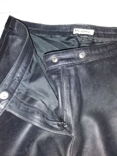 Calça Couro Legítimo Preta Mr. Ghost Tamanho P - Original - Impecável