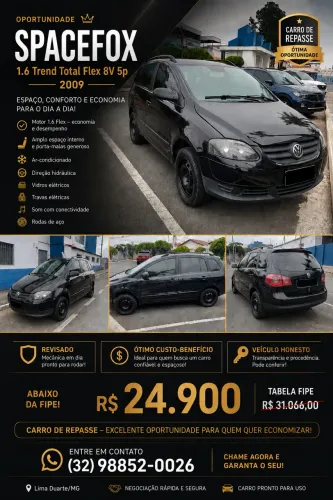 Volkswagen Spacefox 1.6/ 1.6 Trend Total Flex 8V 5P 2009