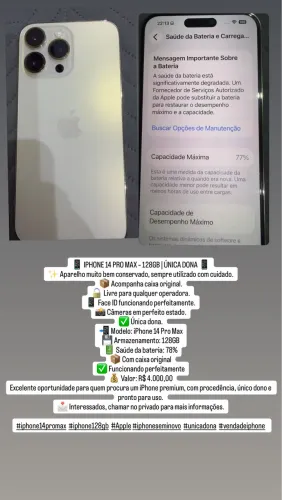 iPhone 14 Pro Max dourado