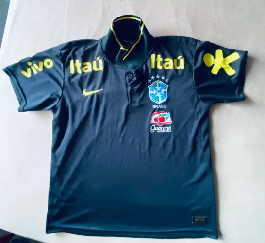 camisa selçao brasileira polo