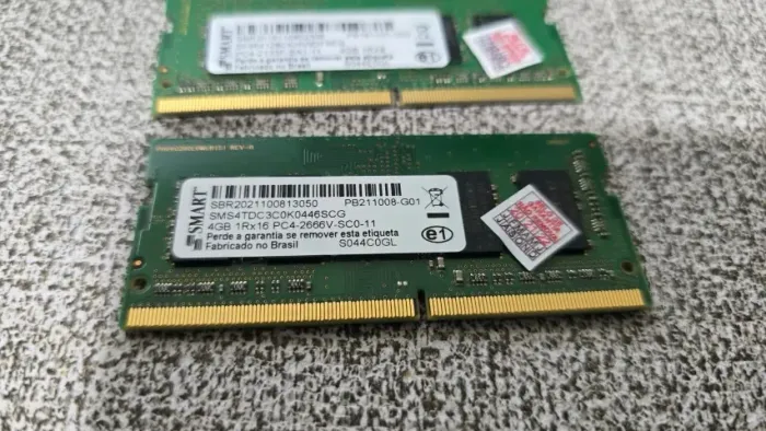 Kit 2x Memoria DDR4 Smart 4GB 2666 Notebook ou Mini PC