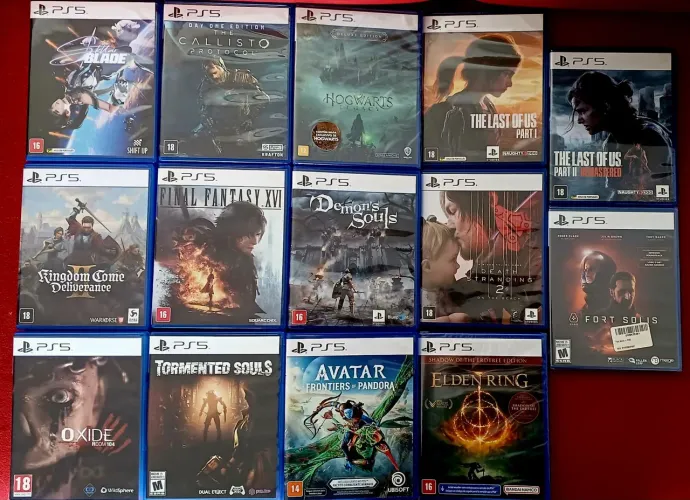 Jogos Playstation 5 Originais Novos e semi novos. Valores na descrição. Aceito cartão
