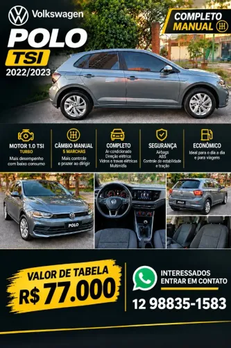Volkswagen Polo 1.0 TSI Flex 12V 5P 2023