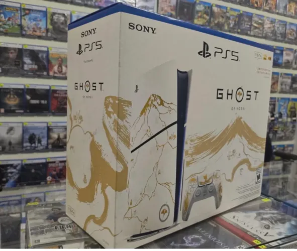 PlayStation 5 Slim 1TB SSD Edição Limitada Ghost Of Yotei Novo Lacrado