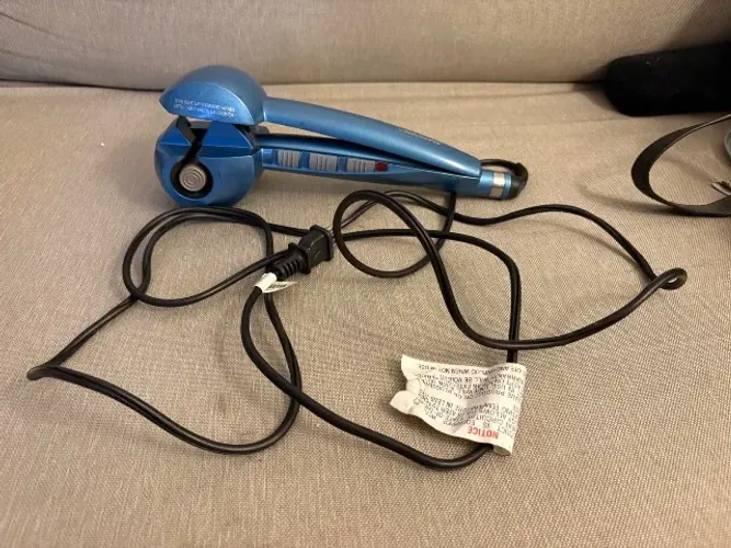 modelador de cachos babyliss pro miracurl azul