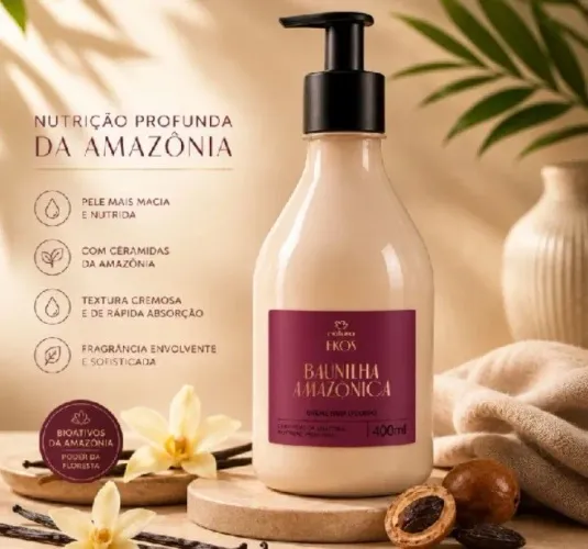 Hidratante ekos baunilha amazônica 400ml