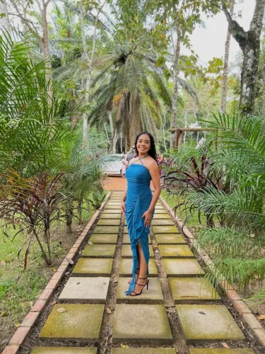 Vestido Azul Petróleo