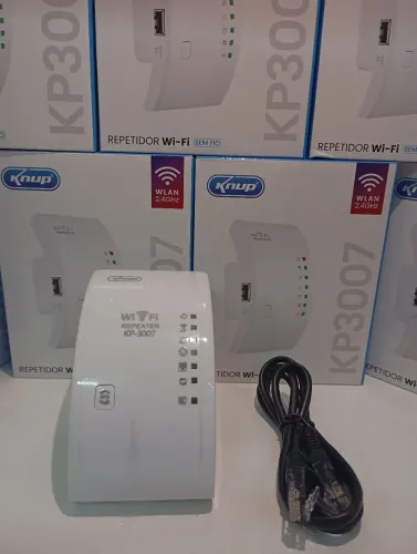 Repetidor Wi-Fi Knup KP-3007 - Amplifique o Sinal da Sua Internet!