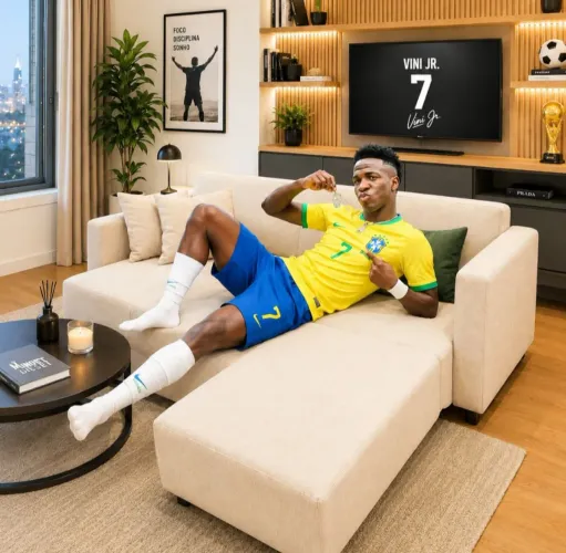 SOFÁ CAMA MODERNO 4 lugares, com Chaise!