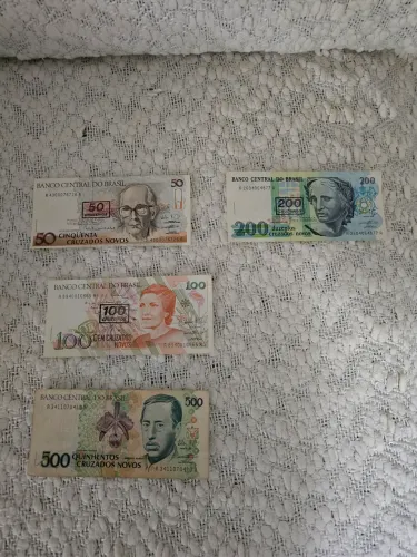 Cédulas antigas Cruzados novos