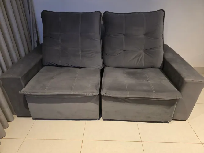 Sofá retrátil 2 lugares