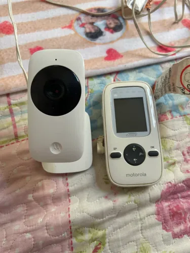 Babá Eletrônica Motorola com Câmera e Monitor - Funcionando