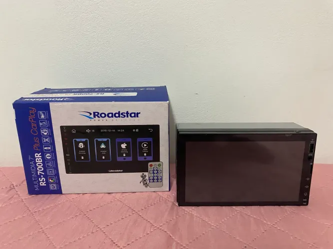 Central Multimídia Roadstar RS-700BR Plus CarPlay e Android Auto | Tela Touch 7
