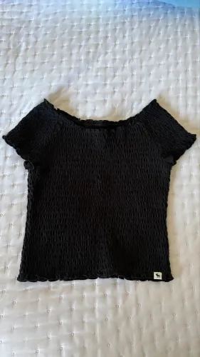blusa preta lastex Abercrombie Kids tamanho 11/12