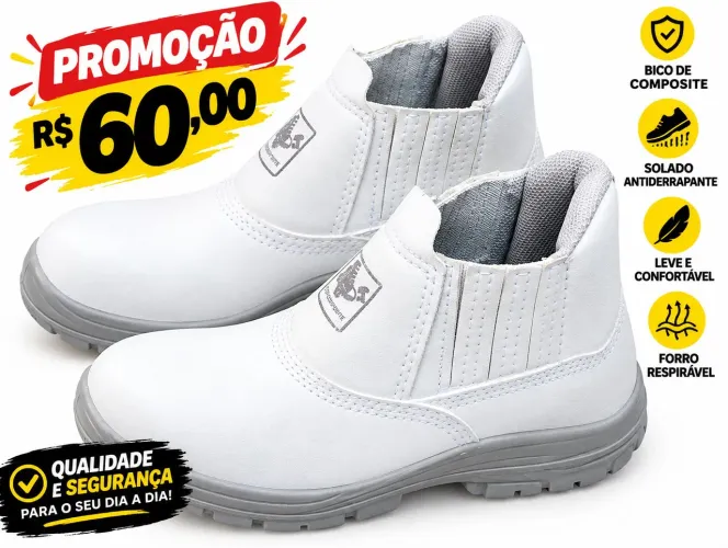 Bota branca número 37
