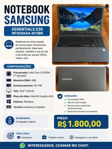 Notebook Samsung 