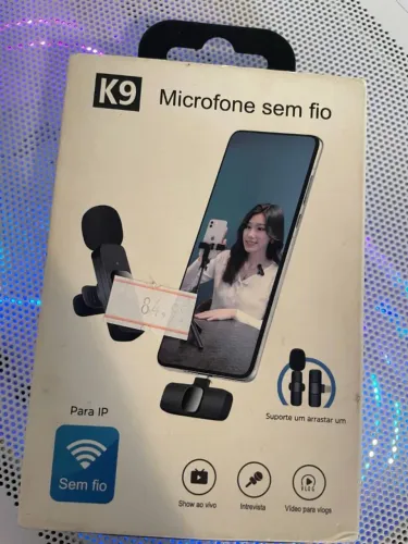 Microfone de lapela lightning