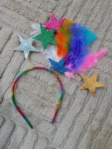 Tiara estrelas carnaval 