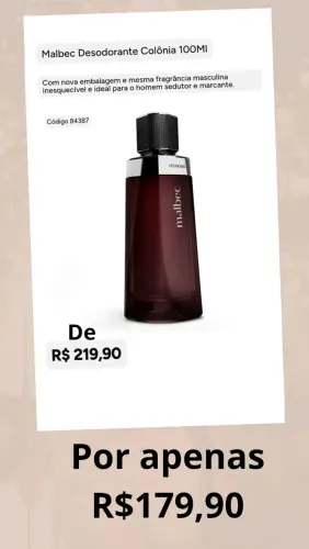 Perfumaria Natura/Avon/Boticário e Eudora