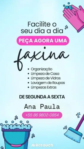 Faço limpeza 