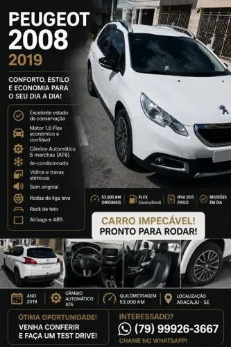 Peugeot 2008 Allure 1.6 Flex 16V 5P Aut. 2019