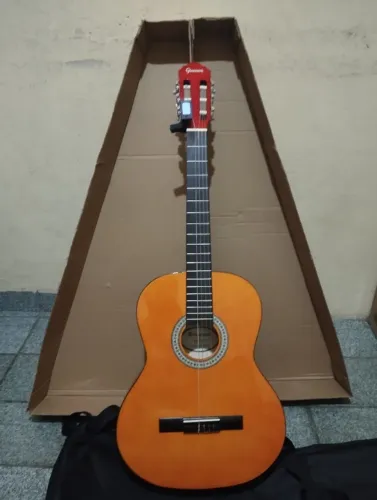  Violão Giannini Nylon N-14 N + Capa + Afinador +palhetas