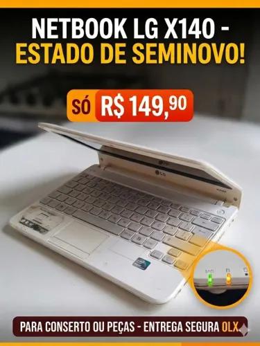 Notebook LG X140 Branco -  (Para Peças ou Conserto LEIA DESCRIÇAO)