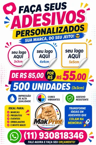 Adesivo personalizado