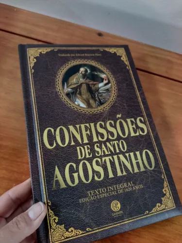 Livro Confissões de Santo Agostinho Edição Especial Luxo