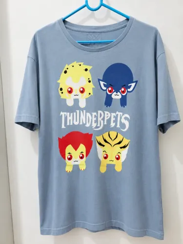 Camiseta Chico Rei Thunderpets Thundercats Azul Tam G